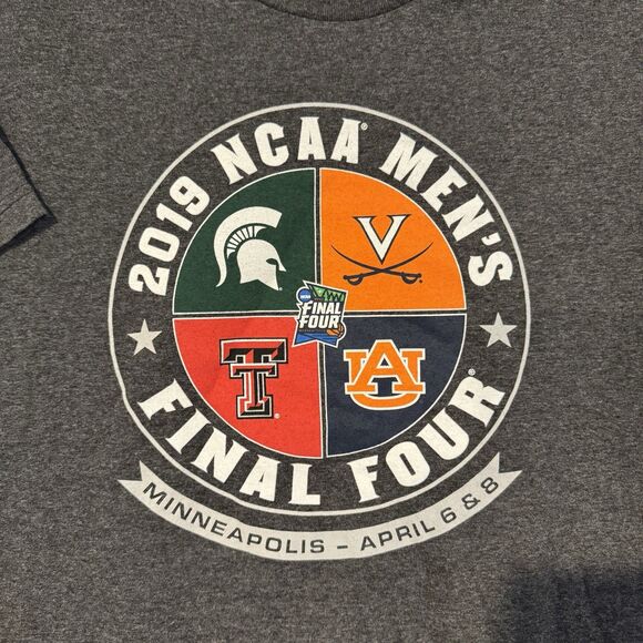 2019 NCAA Men's Final Four Medium T-Shirt Minneapolis Basketball Tee Victory - Picture 2 of 6